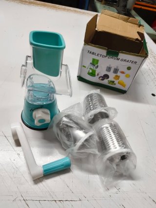 Rallador y Rebanador de Verduras Azul