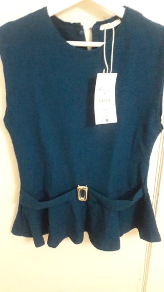 Top Zara Azul Talla M
