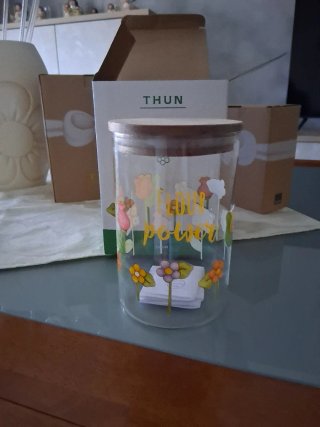 Barattolo Thun in vetro e legno