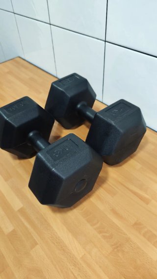 2 Mancuernas Hexagonales 10kg