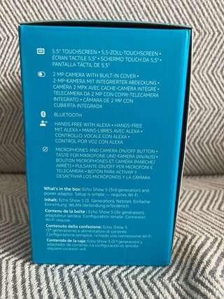 Amazon Echo Show5 (3ª Generación) con Alexa – New
