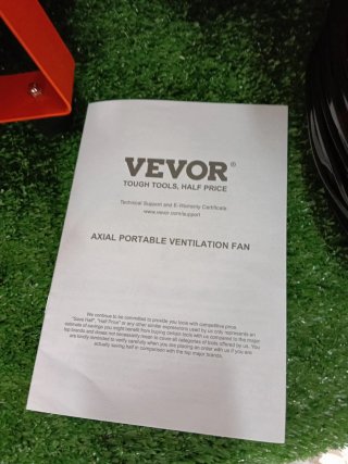 Ventilatore assiale VEVOR 367W Arancione