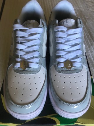 Zapatillas BAPE Bapesta  Blancas y Grus ( 42 )