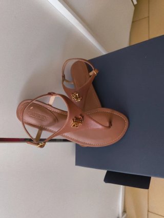 Sandalias Ralph Lauren Marrón Mujer