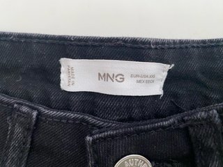 Pantalón corto vaquero negro Mango Teen
