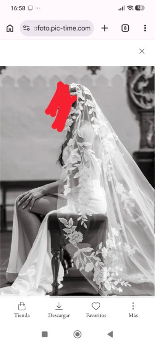 Velo de Novia Pronovias Blanco