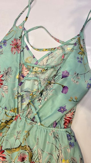 Vestido corto estampado floral