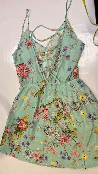 Vestido corto estampado floral