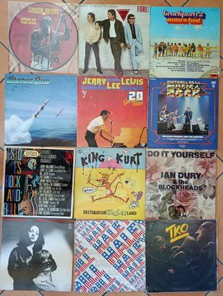 Lote 12 Vinilos Rock & Roll y Power Pop