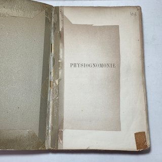 Libro Antico 1866 De La Physiognomonie Delestre