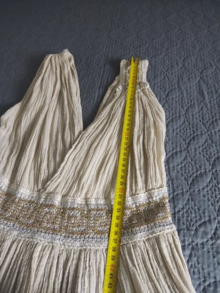 Vestido Verano Crema Vuelo T-S
