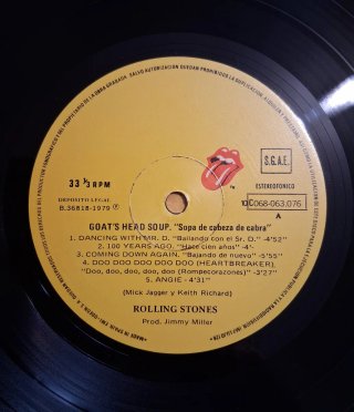 LP de The Rolling Stones: "Goats Head Soup" (1973)