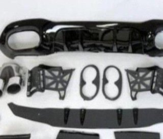 Difusor Trasero Mercedes V177 AMG Look A45 4 Puert