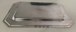 2 Bandejas de mesa Plateadas