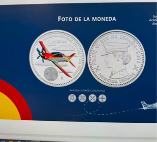 Moneda Plata 60€ Princesa Leonor Academia