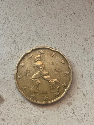 Moneda 20 céntimos 2002 NEGOCIABLE