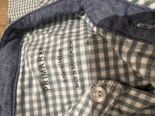 2 Camisas Niños Cuadros Verdes