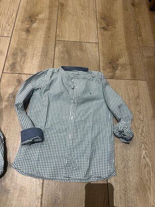 2 Camisas Niños Cuadros Verdes
