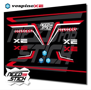 Kit Pegatinas Vinilos Vespino XE Elestart