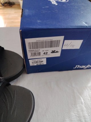 Sandalias Hayber Talla 42 Negro/Gris