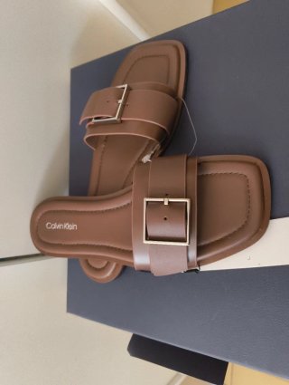 Calvin Klein sandalias Marrón Mujer