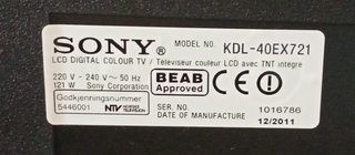 TV Sony Bravia 3D 40"