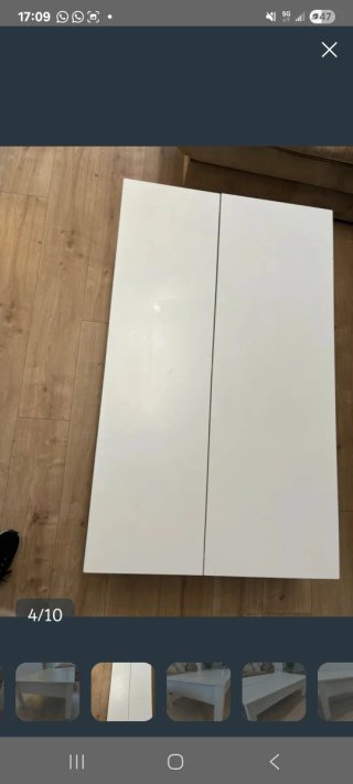 Mesa elevable Ikea blanca
