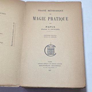Libro Magia 1937 Traité De Magie Pratique Papus