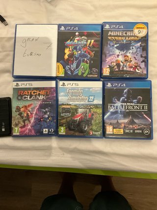 Consola PS5 Blanca + 6 Juegos + Accesorios