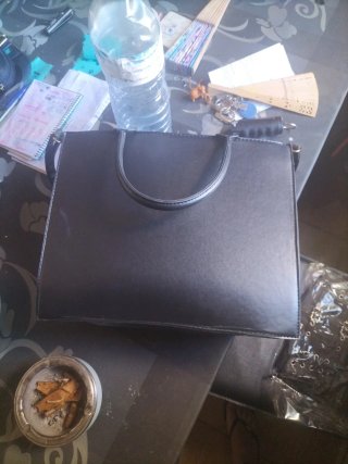Bolso Versace Negro y Plateado