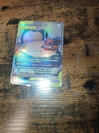Eevee & Snorlax GX TAG TEAM Carta Pokémon