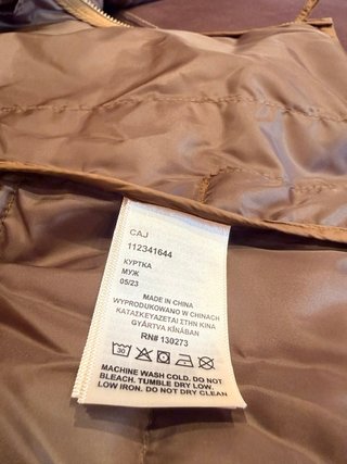 Parka acolchada Lee marrón verdoso Talla XL
