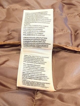 Parka acolchada Lee marrón verdoso Talla XL