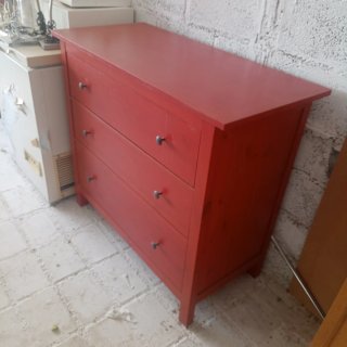 Cómoda Roja Ikea Madera
