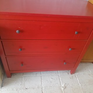 Cómoda Roja Ikea Madera