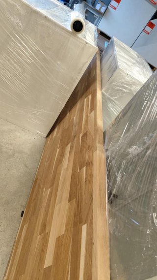 Mueble de cocina verde agua nuevo