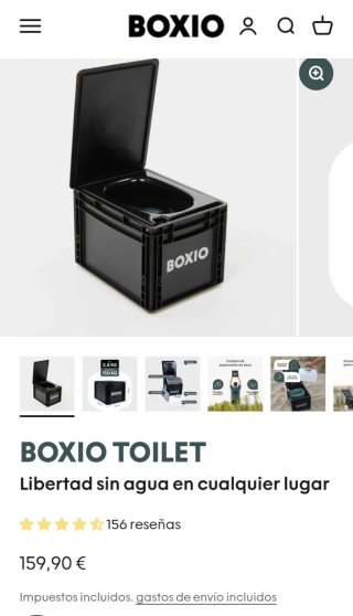 Váter seco BOXIO toilet