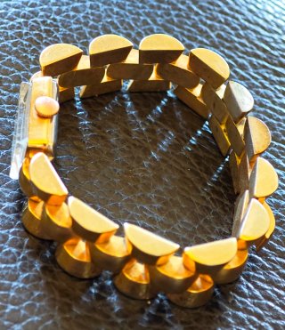 Orologio donna Art Decò metallo dorato anni '40