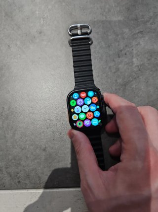Reloj Inteligente Negro y Naranja