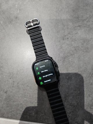 Reloj Inteligente Negro y Naranja
