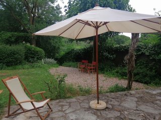 Parasol Grande Jardín Beige