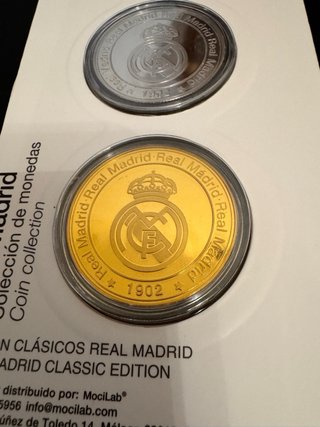 Pack 3 Monedas Oficiales Real Madrid Coleccionable