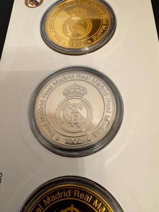 Pack 3 Monedas Oficiales Real Madrid Coleccionable
