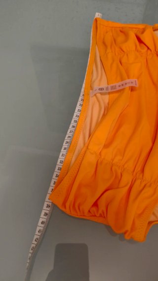 Bikini naranja de talle alto, L/XL
