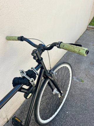 Bici Fixie Ruedas Turquesa y Blanca