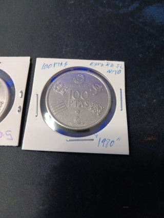 Lote 3 monedas 100 pesetas 1980