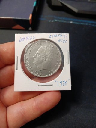 Lote 3 monedas 100 pesetas 1980