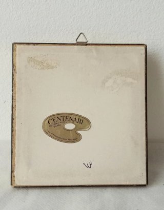 Quadro con dipinto Madonna Foglia Oro 24kt
