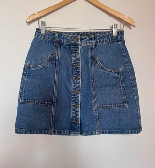 Falda vaquera mini Stradivarius