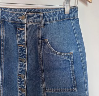 Falda vaquera mini Stradivarius